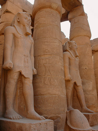 Foto Statuen am Luxor Tempel - Luxor