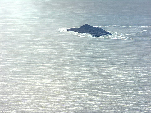 Foto Das Meer vom Flugzeug aus