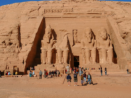 Fotos Tempel mit Himmel | Abu Simbel