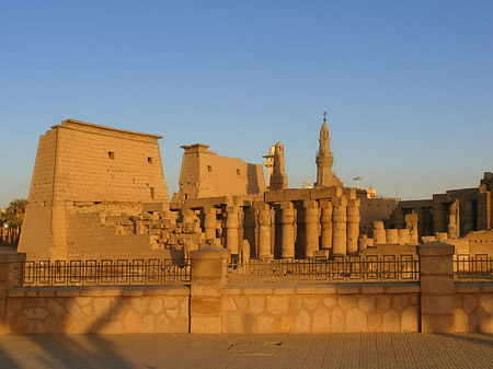 Fotos Luxor Tempel bei Sonnenuntergang