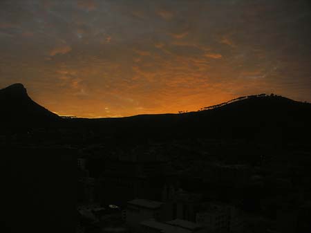 Sonnenuntergang am Tafelberg