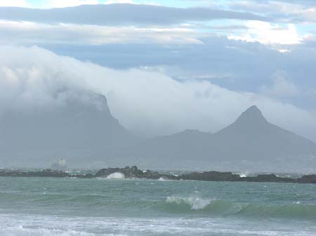 Foto Der Tafelberg mit Wasser